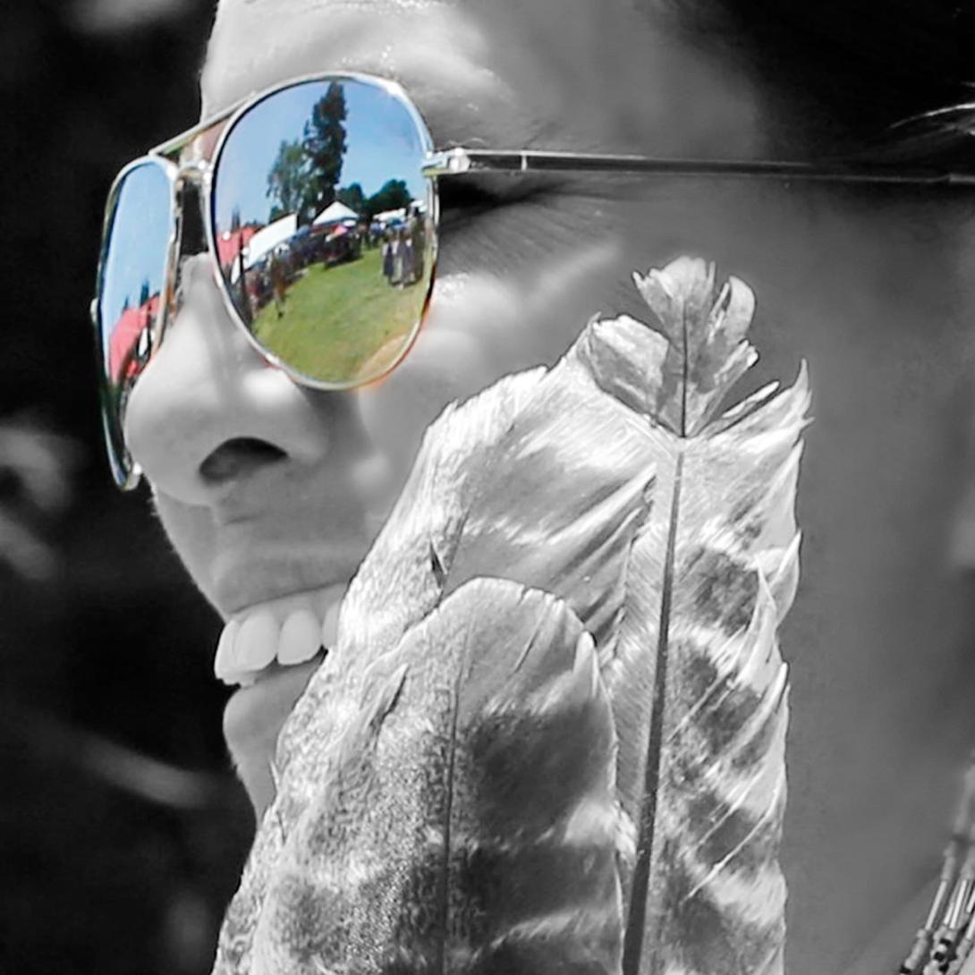 Mattaponi Woman in Sunglasses
